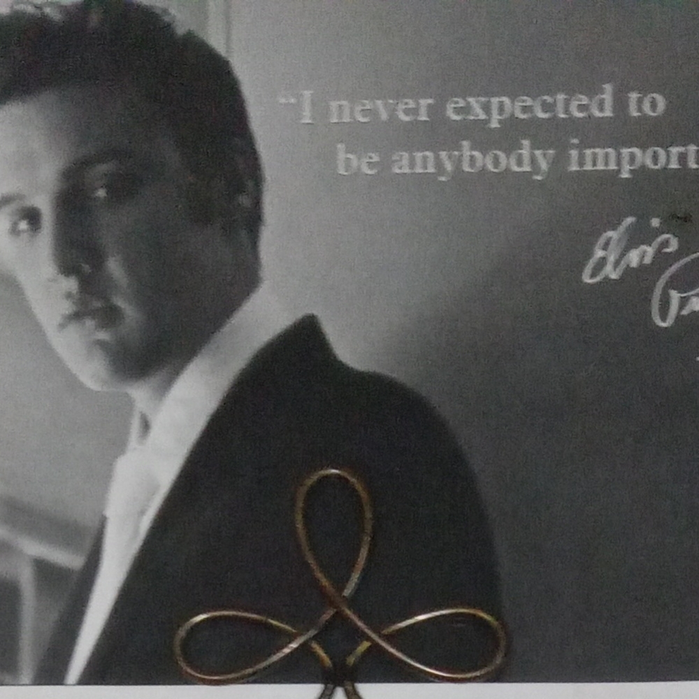 Black and White Elvis Presley Poster